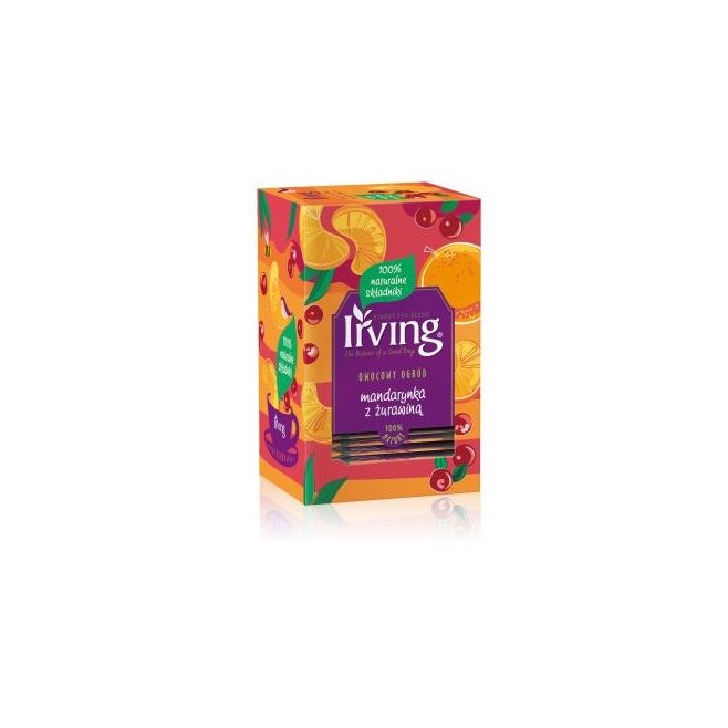 Herbata Irving/20 Żurawina & Mandarynka w kopertach