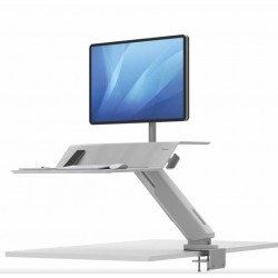Stanowisko do pracy Sit-Stand Lotus™ RT - białe  na 1 monitor