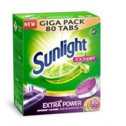 Tabletki do zmywarek Sunlight Expert Power Lemon / 80szt
