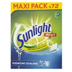 Tabletki do zmywarek Sunlight All-in-One / 72szt