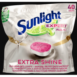 Tabletki do zmywarek Sunlight Expert Shine / 40szt
