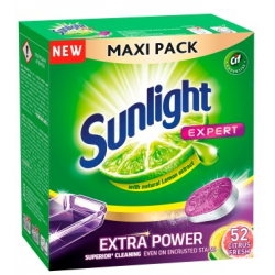 Tabletki do zmywarek Sunlight Expert Power / 52szt