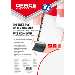 Okładka do Bindowania PVC Office Products A4 150 Mic 100 sztuk transparentna
