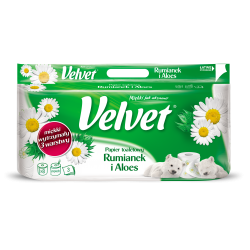 Papier toaletowy Velvet XXL /8 rolek rumianek