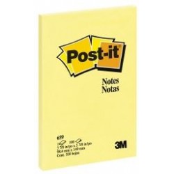 3M Notes 102x152mm/100szt. 659 gładki żółty