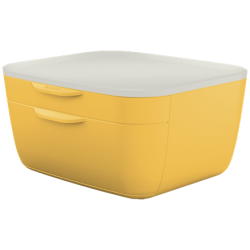 Pojemnik z 2 szufladami Leitz Cosy żółty