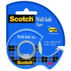 3M Taśma klejąca Scotch Wall-Safe19mmx16,5m bezpieczna dla ścian matowa