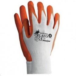 Rękawice gumowe Rlafo 8 Mandarin