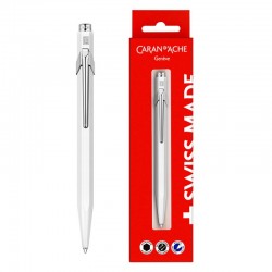 Długopis Caran d Ache 849 Gift Box metalowy biały