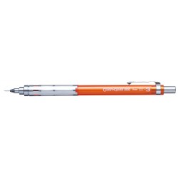 Ołówek GRAPHGEAR 300  0 3 mm  z metalowym uchwytem  zdejmowany metalowy klip  dla profesjonalistów pomarańczowy