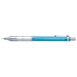 Ołówek GRAPHGEAR 300  0 7 mm  z metalowym uchwytem  zdejmowany metalowy klip  dla profesjonalistów błękitny