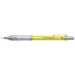 Ołówek GRAPHGEAR 300  0 9 mm  z metalowym uchwytem  zdejmowany metalowy klip  dla profesjonalistów żółty