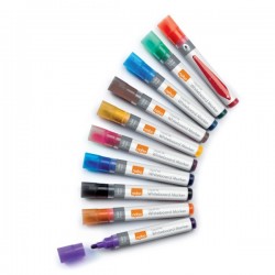 Mazaki suchościeralne Nobo Liquid Ink - różne kolory - 10 sztuk