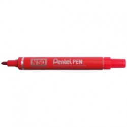 Marker permanentny Pentel N50 okrągły 1,5mm - czerwony
