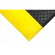 Mata podłogowa ergonomiczna Orthomat Diamond Safety czarna z żółtymi krawędziami - 0 9m x mb (max  18 3m)