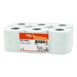 Papier toaletowy biały Jumbo Mini 2020S Celtex Save plus 19cm x 150m /12szt