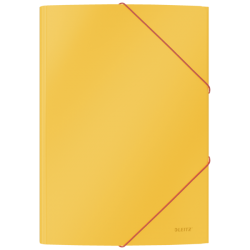 Teczka kartonowa z gumką A4 Leitz Cosy - żółta