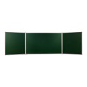 Tablica rozkładana Tryptyk MemoBe Prestige kredowa zielona w ramie aluminiowej 170x100cm