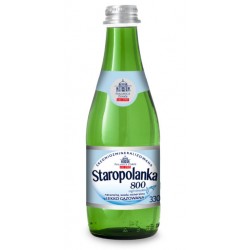 Woda Staropolanka 800 0 33l 12szt  lekko gazowana szklana butelka