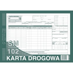 DR KARTA DROGOWA A4 801-1N SAM CIĘŻ numerowana MIP