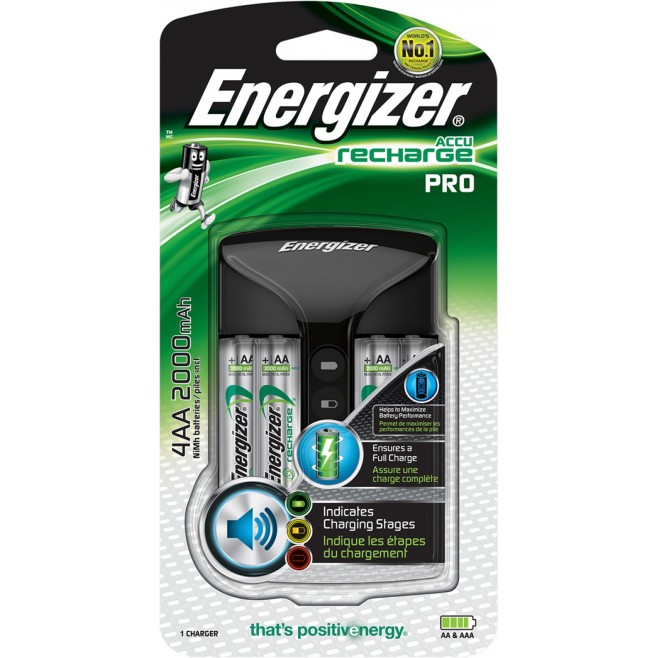 Ładowarka Energizer Pro Changer +Power Plus AA 4szt