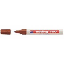 Pisak z farbą Edding 750 gruby brązowy 2-4mm
