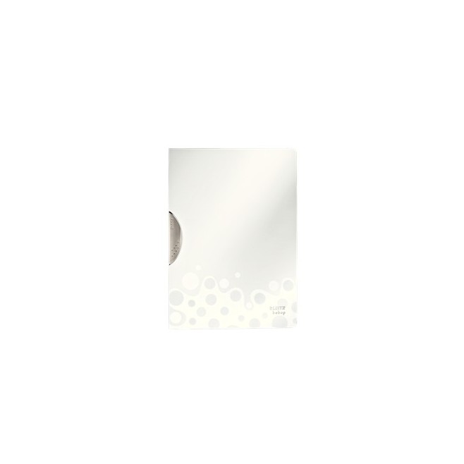 Skoroszyt z klipem Leitz Style 30k biały