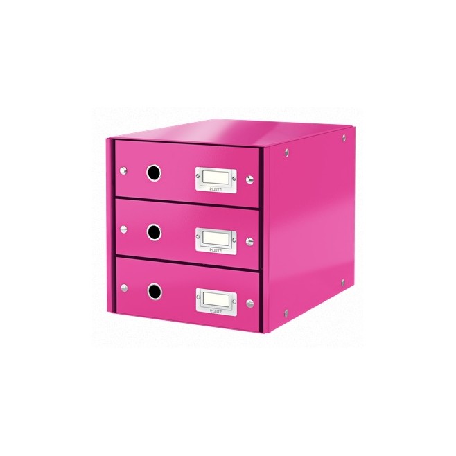 Pojemnik z 3 szufladami Leitz Click&Store różowy