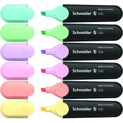 Zakreślacze Schneider Job Pastel miks 6 kolorów