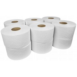 Papier toaletowy biały z makulatury 100m 12 szt. w opakowaniu
