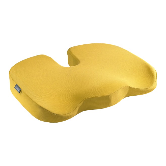Poduszka ortopedyczna na krzesło Leitz Ergo Cosy żółta