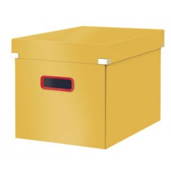 Pudełko do przechowywania Leitz Click & Store Cosy rozmiar L (320 x 310 x 360 mm) - żółte