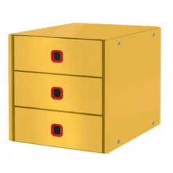 Pojemnik z 3 szufladami Leitz Click&Store Cosy żółty