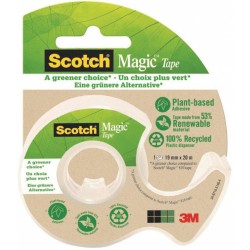 3M Taśma klejąca Scotch Magic Ekologiczna 19mm x 20m na podajniku  certyfikat OK biobased