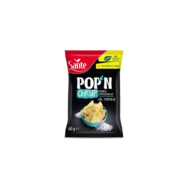 Snacki popcornowe z solą morską POP N Chrup  35g