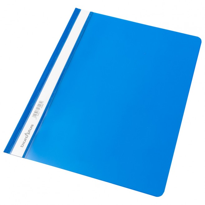 Skoroszyt plastikowy twardy PCV Biuro Plus - niebieski