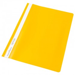 Skoroszyt plastikowy twardy PCV Biuro Plus - żółty