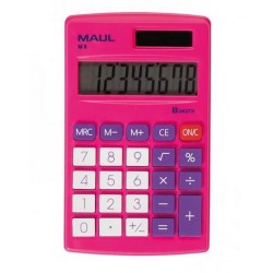 Kalkulator kieszonkowy Maul M8 - 8 pozycyjny (11,5 x 6,9 x 1,0 cm) - różowy
