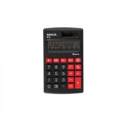 Kalkulator kieszonkowy Maul M12 - 12 pozycyjny (11,5 x 6,9 x 1,0 cm) - czarny