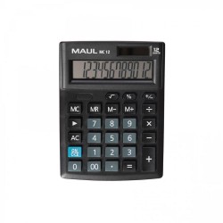 Kalkulator biurkowy Maul MC12 Compact - 12 pozycyjny (13,7 x 10,3 x 3,1 cm) - czarny