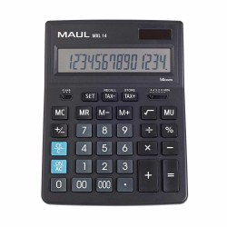 Kalkulator biurkowy Maul MXL14 Business - 14 pozycyjny (20,5 x 15,5 x 3,5 cm) - czarny
