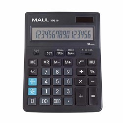 Kalkulator biurkowy Maul MXL16 Business - 16 pozycyjny (20,5 x 15,5 x 3,5 cm) - czarny