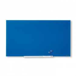 Tablica szklana Nobo Impression Pro s-m 68x38cm niebieska
