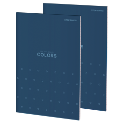Blok notatnikowy Top 2000 Colors A6 50k kratka 70g okładka niebieska