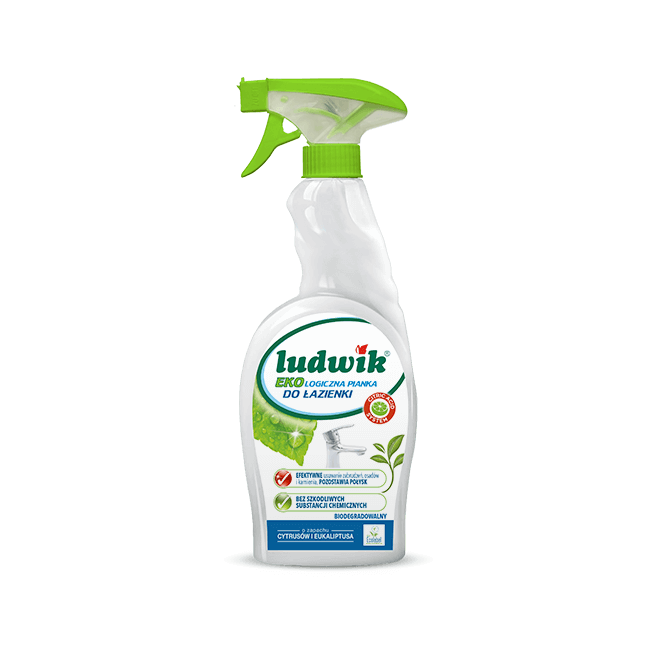 Pianka do czyszczenia łazienki Ludwik 750ml Ekologiczny - o zapachu cytrusów i eukaliptusa