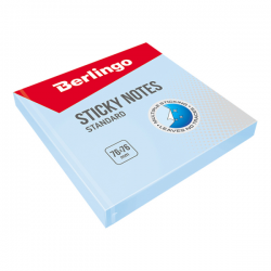 Notes samoprzylepny Berlingo Standard 76x76mm 100 karteczek niebieski