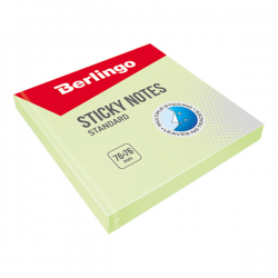 Notes samoprzylepny Berlingo Standard 76x76mm 100 karteczek zielony