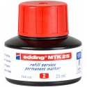 Tusz do uzupełniania markerów permanentnych Edding MTK25 czerwony 25ml