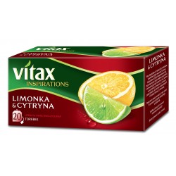 Herbata Vitax Inspirations Limonka & Cytryna 20s