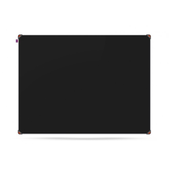 Tablica kredowa czarna magnetyczna MemoBe Idea, rama aluminiowa Edge, 120x90 cm